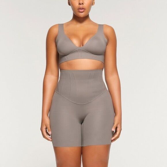 Skims Bonded Corset Short Steel Size Small - Picture 1 of 12